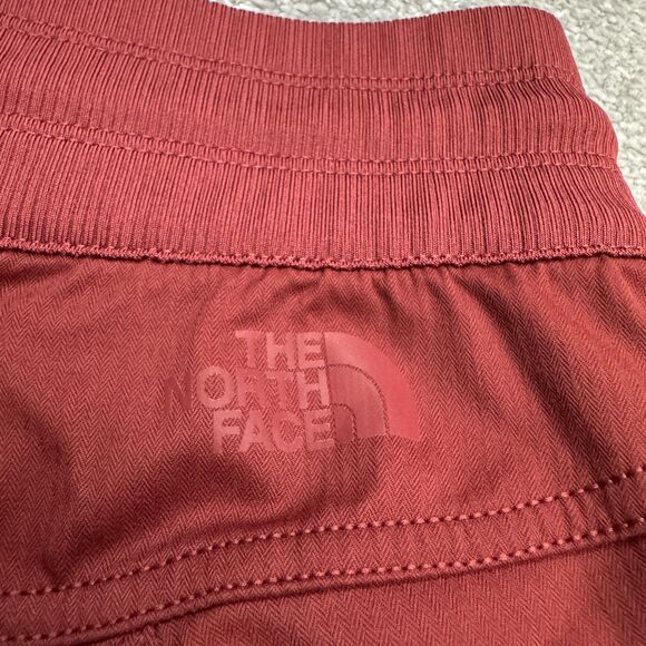 The North Face Aphrodite 2.0 Capri Pants Womens Medium Red Ruched Outdoor Hiking - Picture 4 of 15